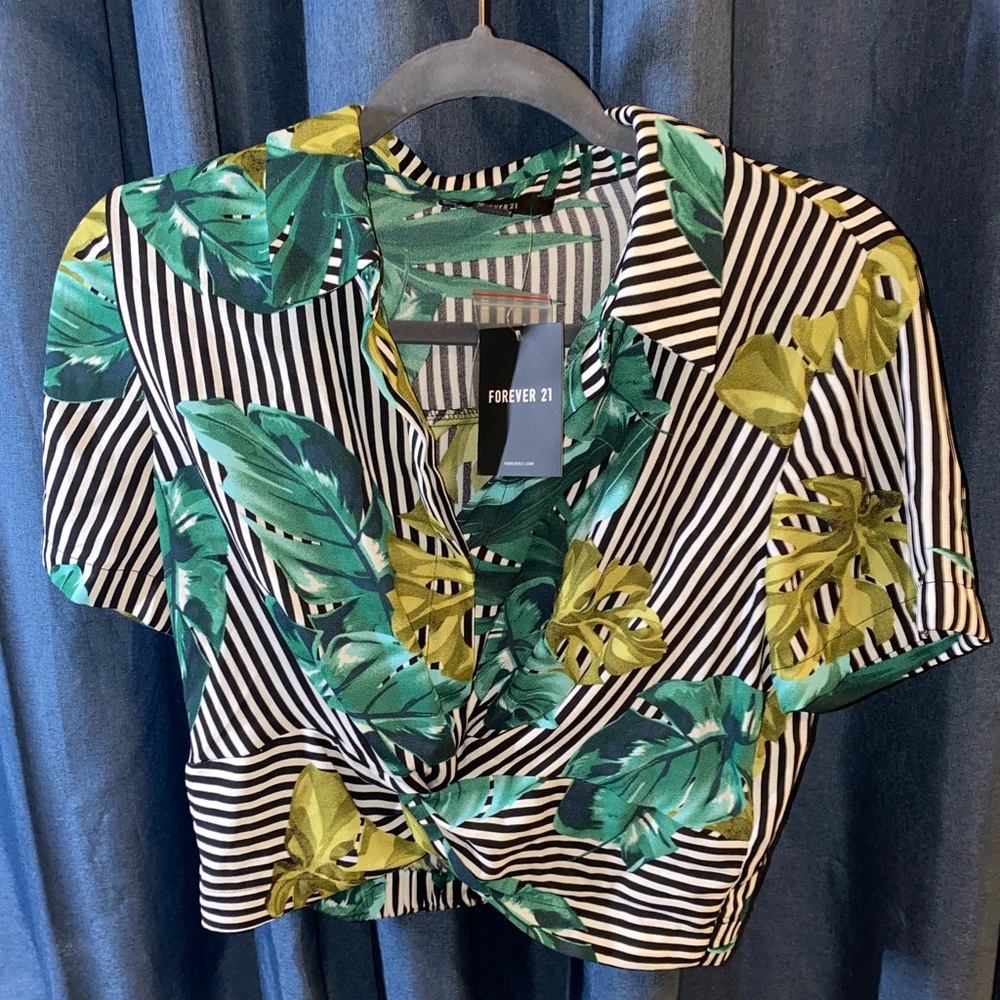 Woven top forever 21